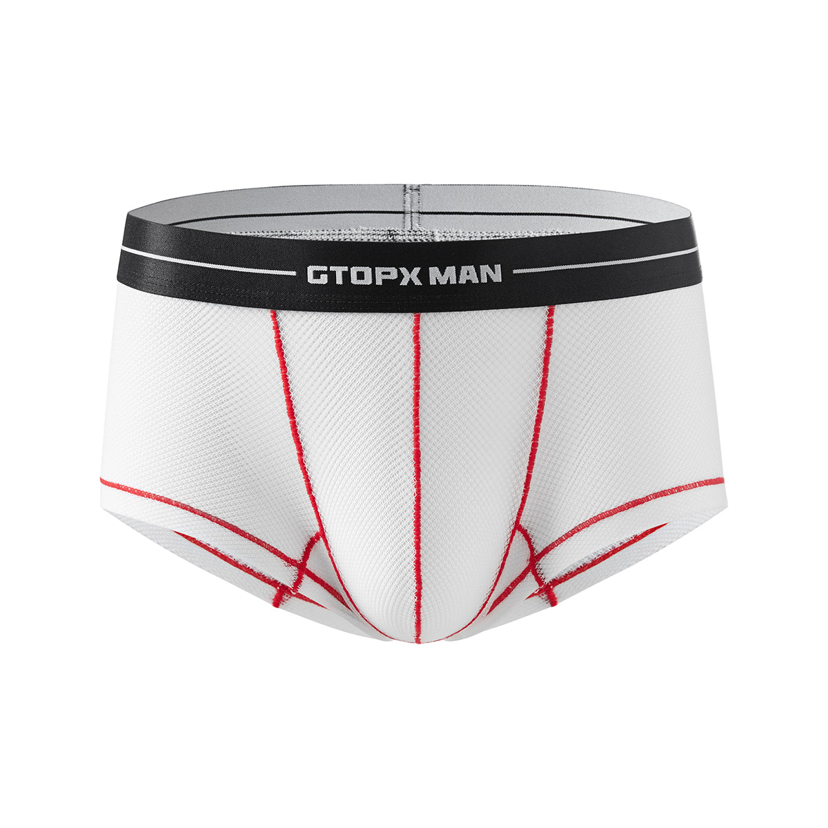 GTOPX MAN Boxers Ice Silk Sexy Low Waistline Transparent Guaze  Fashion U Convex Pouch Underwear