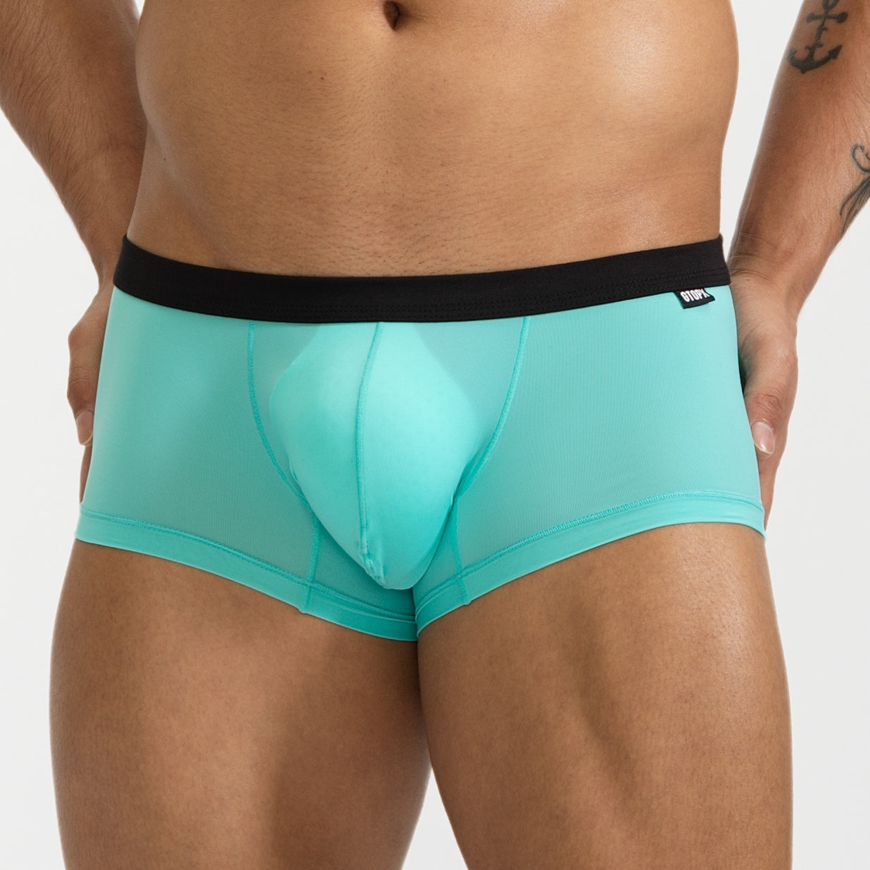 Gtopx Man Natural Thin Ice Silk U Touch Comfortable Breathable Boxer Pants Underwear