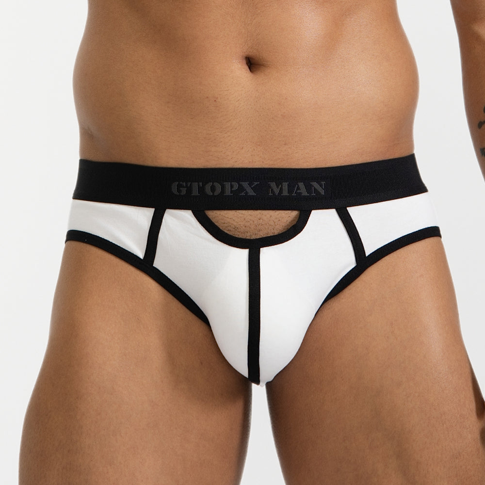 GTOPX Cotton U Convex Design Comfortable Cotton Sexy Underwear Men Briefs Underwear
