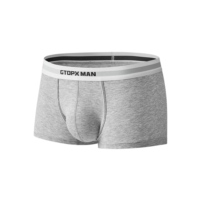 GTOPX MAN Low Waistline Natural Feelings U Convex Big Pack Boxer Striped Underwear