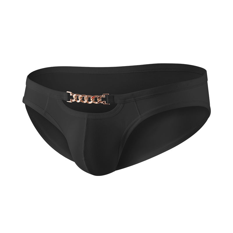 GTOPX MAN Low Waistline Sexy Briefs Ice Silk Men Thin Big Pouch U Convex Underwear