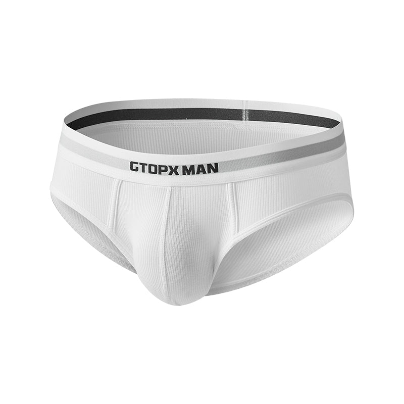 GTOPX Male Natural Feelings U Convex Big Pack Briefs Striped Underwear