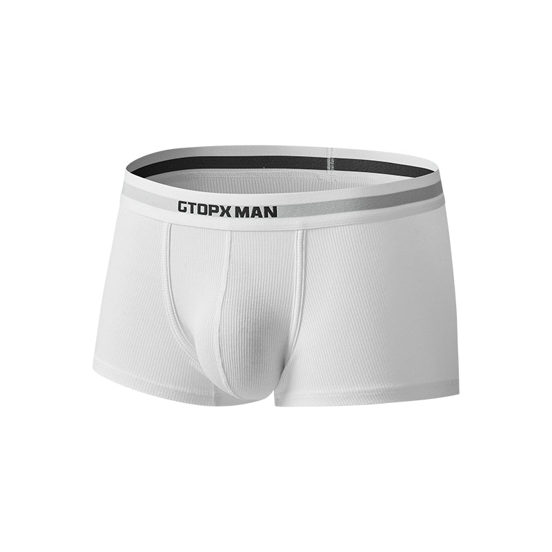 GTOPX MAN Low Waistline Natural Feelings U Convex Big Pack Boxer Striped Underwear