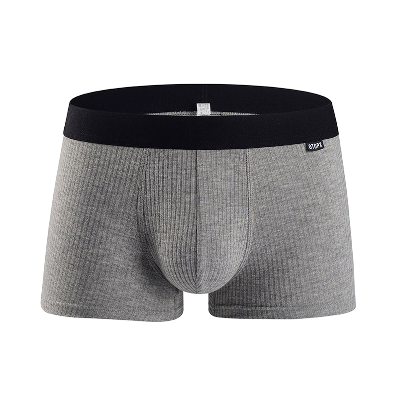 Male Natural Feelings U Convex Big Pack Boxer Briefs Striped Modal Underwear