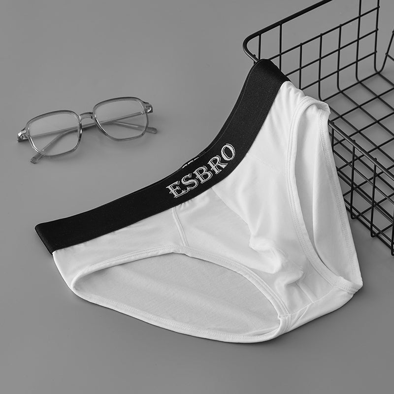 Men's Modal Briefs Ultra Soft Breathable Underwear with Elastic Waistband, Comfort Stretch brief Shorts for Men