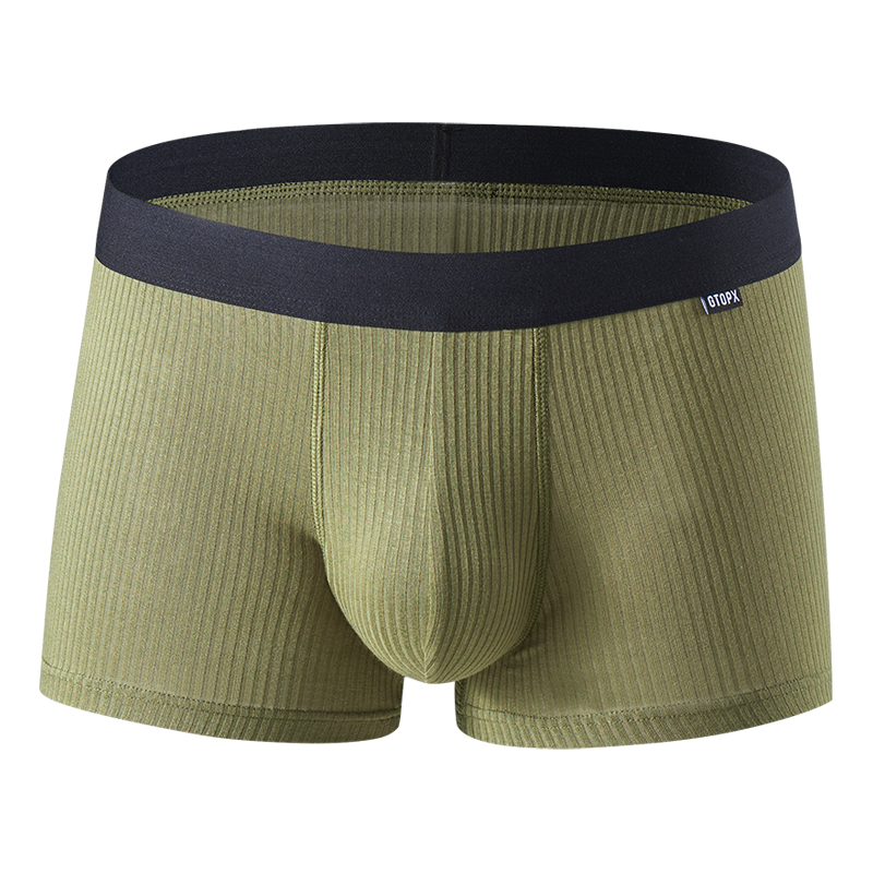 Male Natural Feelings U Convex Big Pack Boxer Briefs Striped Modal Underwear