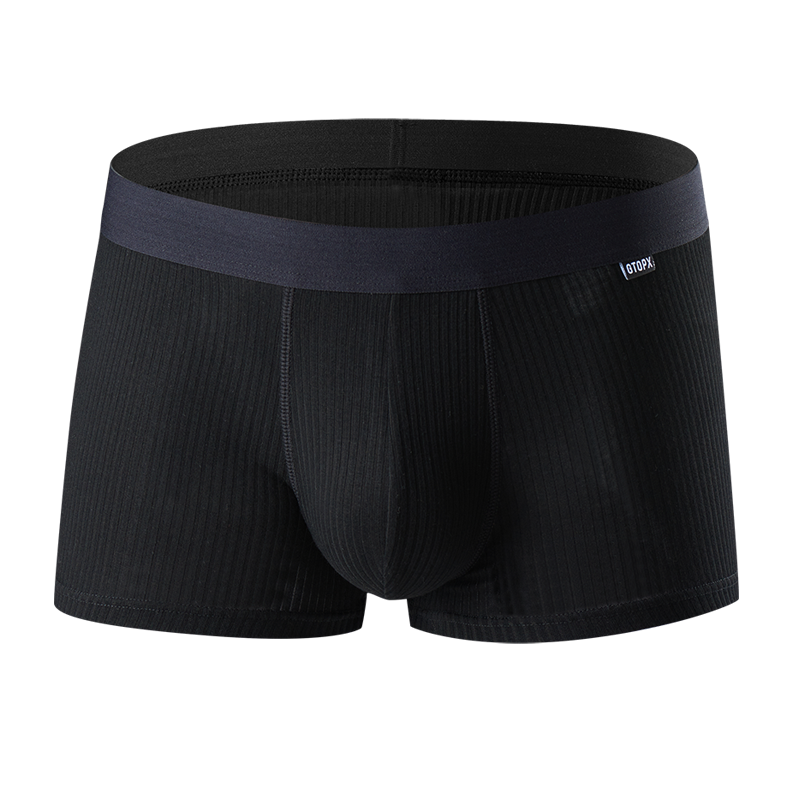 Male Natural Feelings U Convex Big Pack Boxer Briefs Striped Modal Underwear