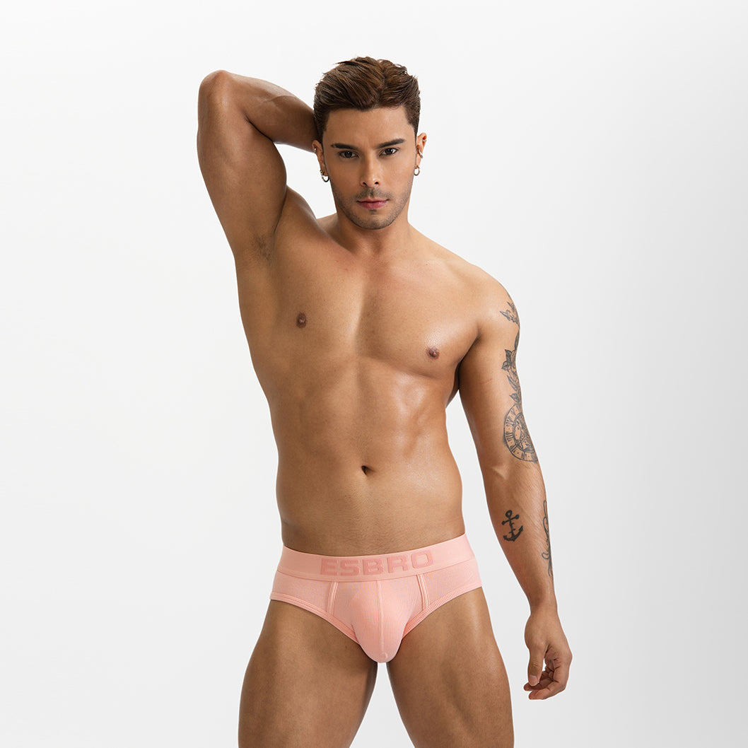 Male Natural Feelings U Convex Big Pack Briefs Striped Underwear