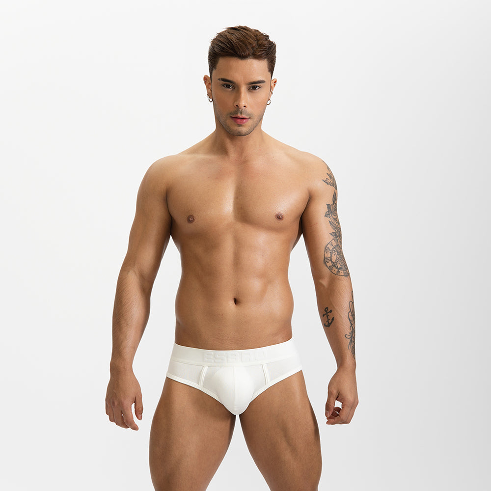Male Natural Feelings U Convex Big Pack Briefs Striped Underwear