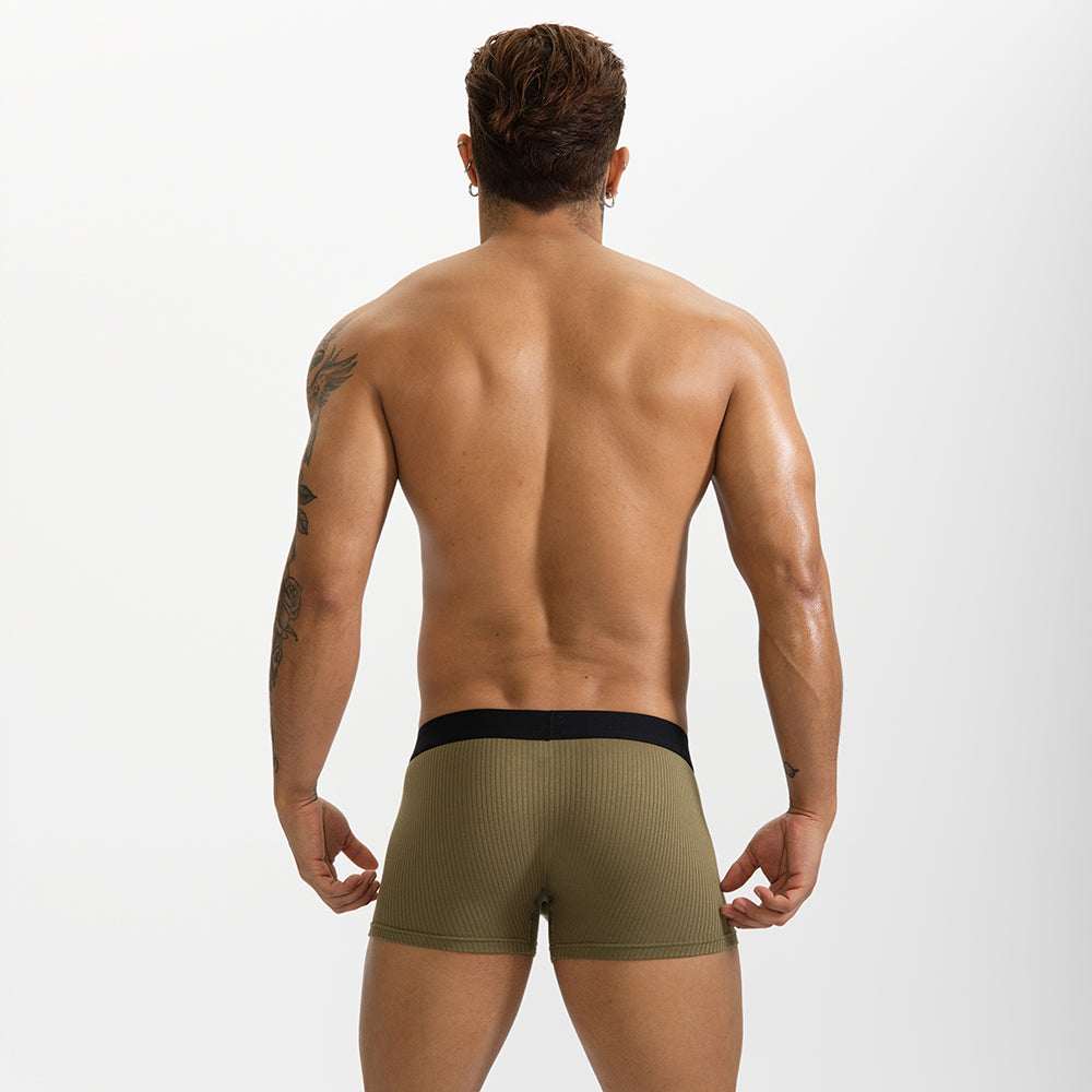 Male Natural Feelings U Convex Big Pack Boxer Briefs Striped Modal Underwear
