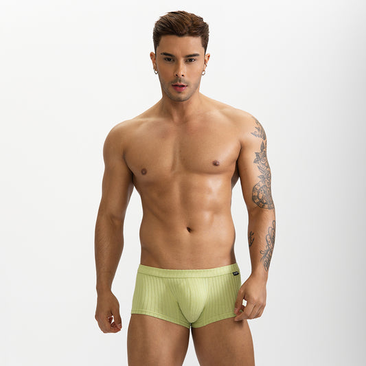 GTOPX Male Natural Feelings  U Convex Big Pack Boxer Briefs Striped Modal Underwear