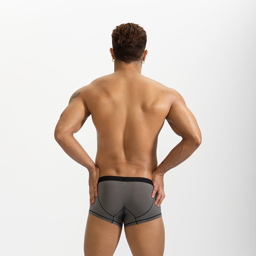 Gtopx Man Natural Thin Ice Silk U Touch Comfortable Breathable Boxer Pants Underwear