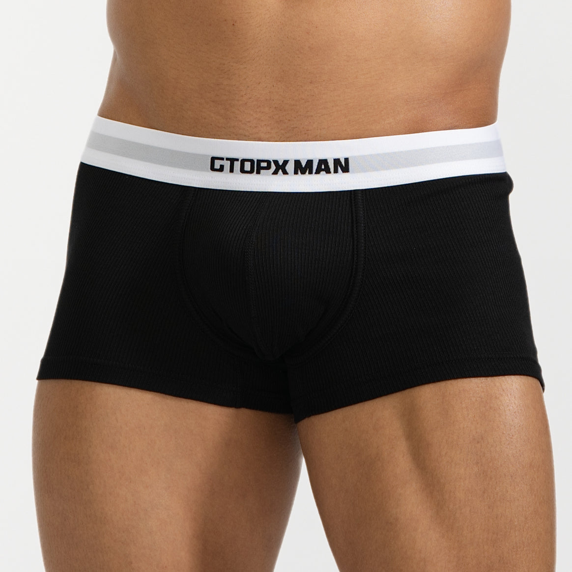 GTOPX MAN Low Waistline Natural Feelings U Convex Big Pack Boxer Striped Underwear