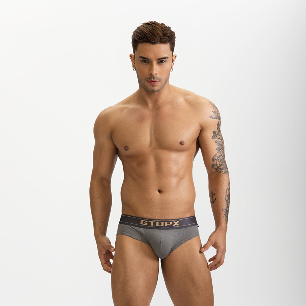 Men's Breathable U Convex Design Comfortable Thin Sexy Underwear Male Briefs Underpants