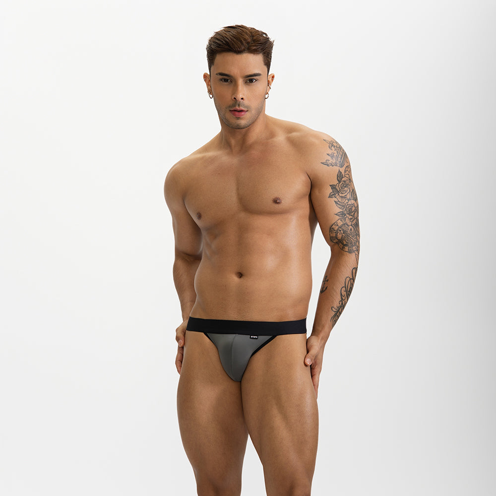 GTOPX MAN Ice Silk Sexy Low Waistline Fashion U Convex Pouch Thongs Underwear