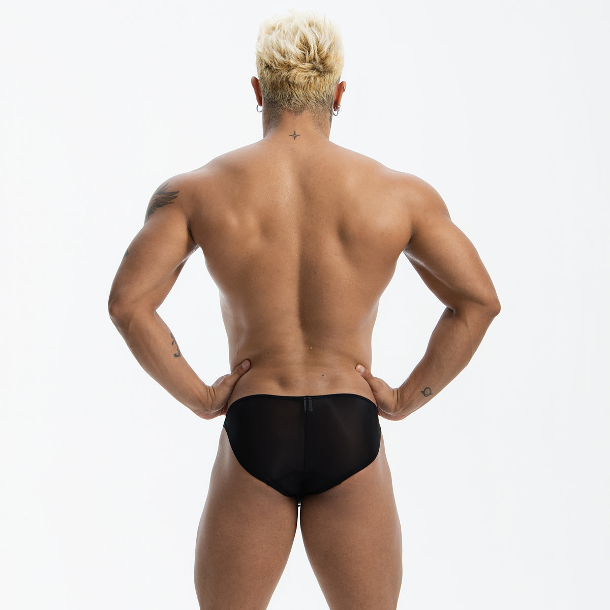 GTOPX MAN Ice Silk Briefs Sexy Low Waistline Fashion U Convex PouchUnderwear