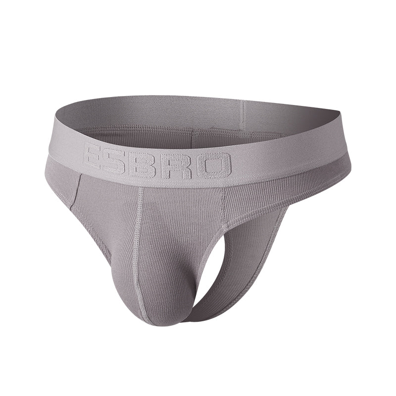 Male Sexy Low Waistline Fashion U Convex Pouch Thongs Underwear