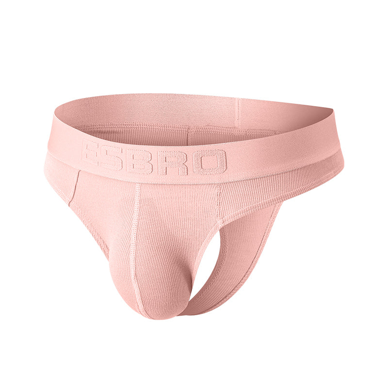 Male Sexy Low Waistline Fashion U Convex Pouch Thongs Underwear