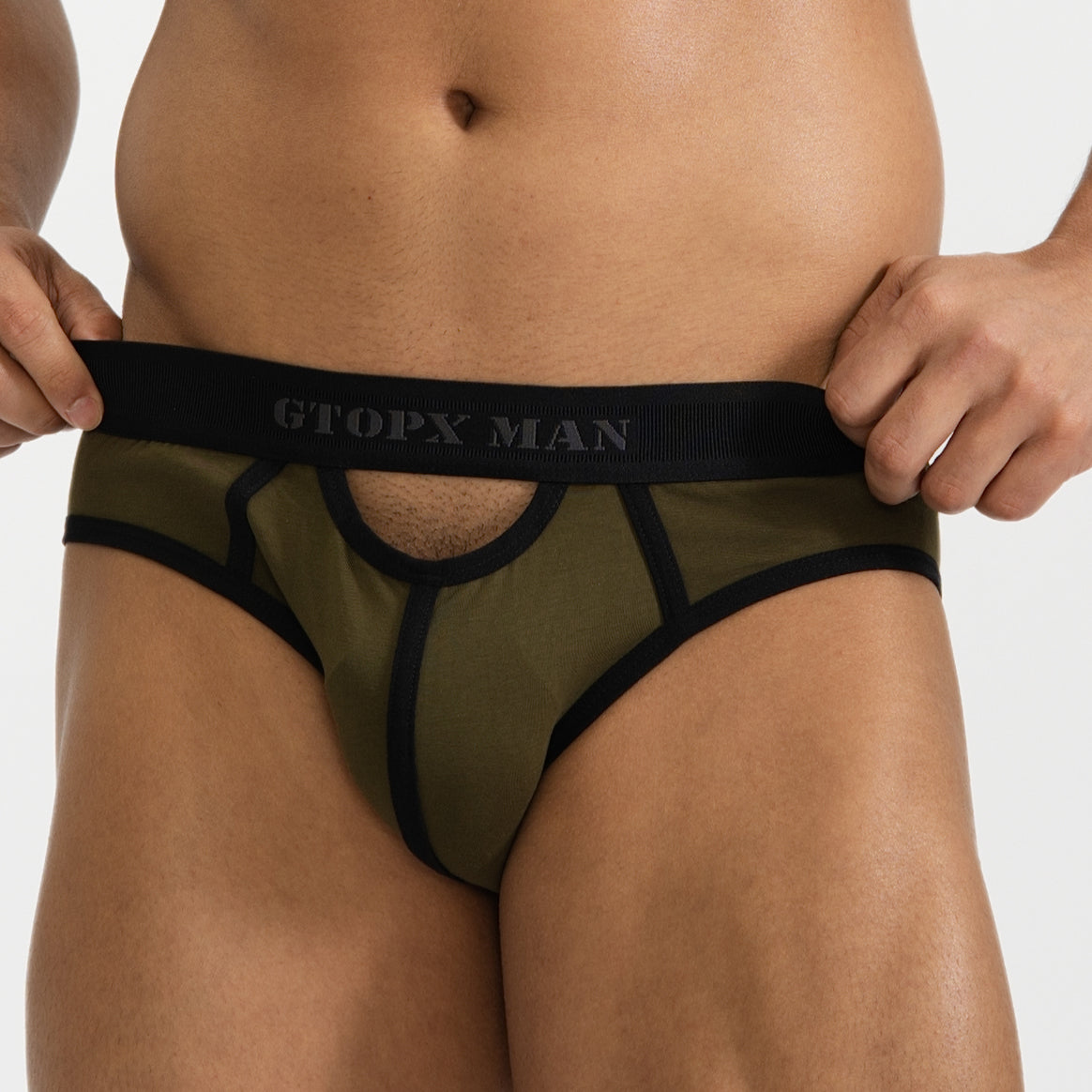 GTOPX Cotton U Convex Design Comfortable Cotton Sexy Underwear Men Briefs Underwear