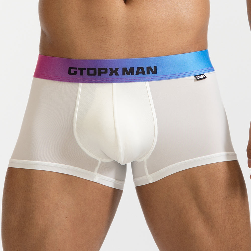 GTOPX MAN Thin Ice Silk U Touch Comfortable Breathable Boxer Pants Men Underwear