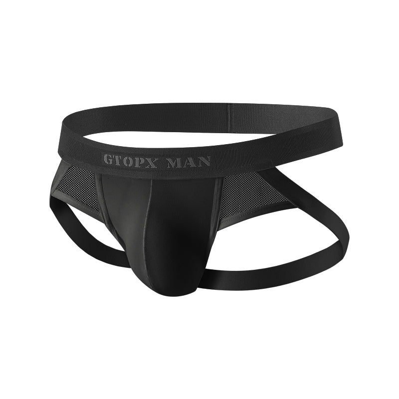 GTOPX MAN Ice Silk Sexy Thongs  Low Waistline  Guaze  Fashion U Convex Pouch Underwear