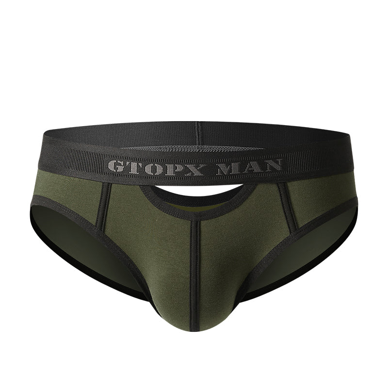 GTOPX Cotton U Convex Design Comfortable Cotton Sexy Underwear Men Briefs Underwear