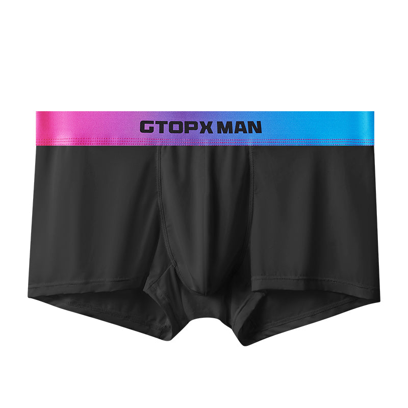 GTOPX MAN Thin Ice Silk U Touch Comfortable Breathable Boxer Pants Men Underwear