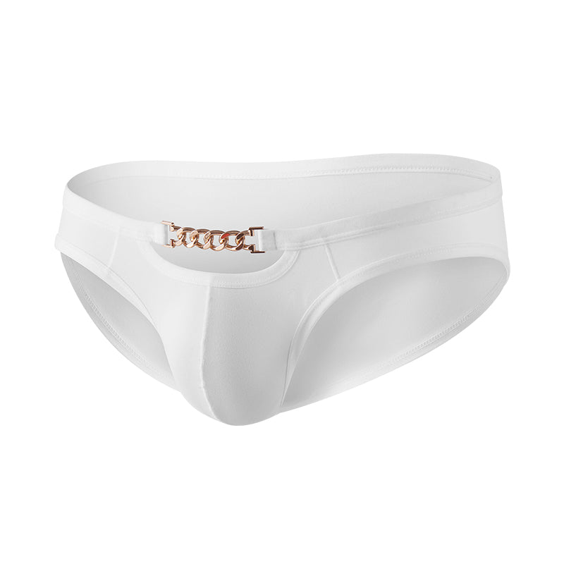 GTOPX MAN Low Waistline Sexy Briefs Ice Silk Men Thin Big Pouch U Convex Underwear