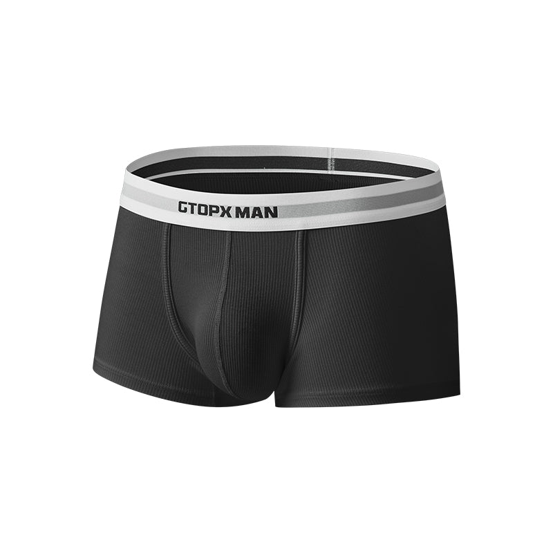 GTOPX MAN Low Waistline Natural Feelings U Convex Big Pack Boxer  Striped  Underwear