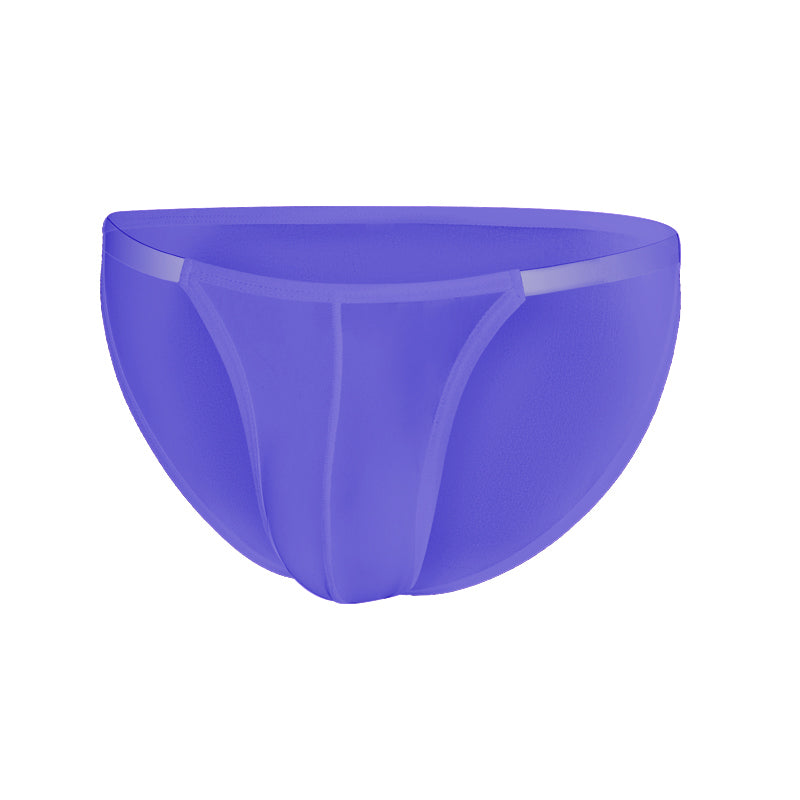 GTOPX MAN Low Waistline Sexy Briefs Ice Silk Men Thin Big Pouch U Convex Underwear