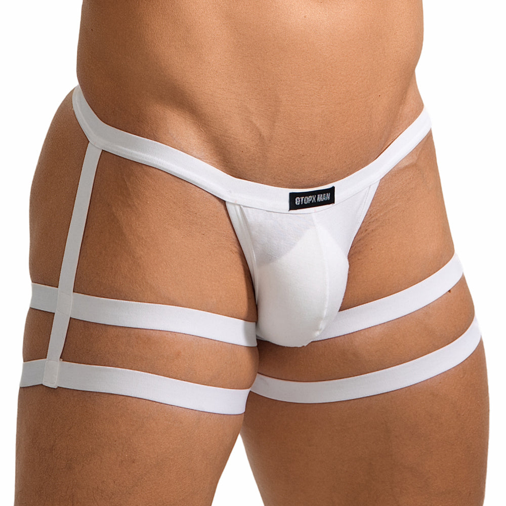 GTOPX Male Sexy Low Waistline Fashion U Convex Pouch Thongs Underwear