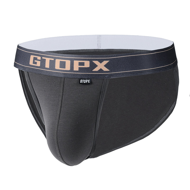 GTOPX Men's Breathable U Convex Design Comfortable Cotton Sexy Underwear Men Briefs