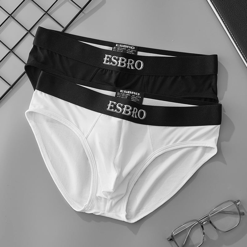 Men's Modal Briefs Ultra Soft Breathable Underwear with Elastic Waistband, Comfort Stretch brief Shorts for Men