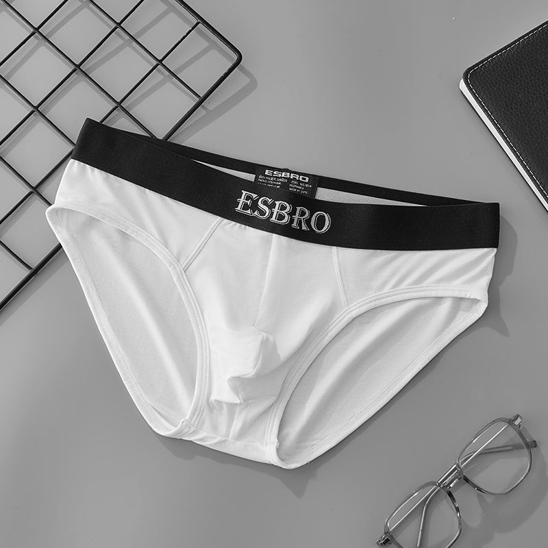 Men's Modal Briefs Ultra Soft Breathable Underwear with Elastic Waistband, Comfort Stretch brief Shorts for Men