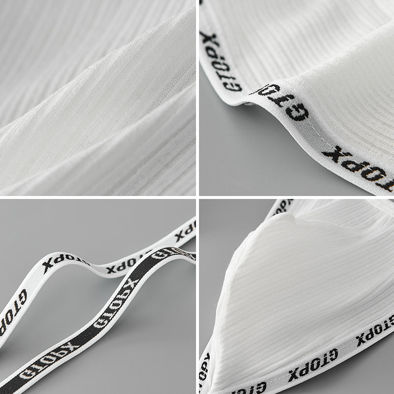 Shoulder Strap Sexy Low Waistline Fashion U Convex Pouch Thongs Underwear