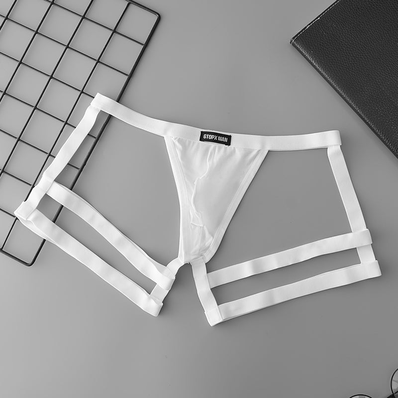 GTOPX Male Sexy Low Waistline Fashion U Convex Pouch Thongs Underwear