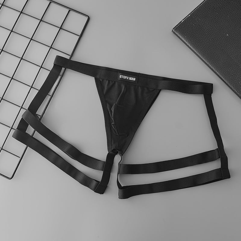GTOPX Male Sexy Low Waistline Fashion U Convex Pouch Thongs Underwear