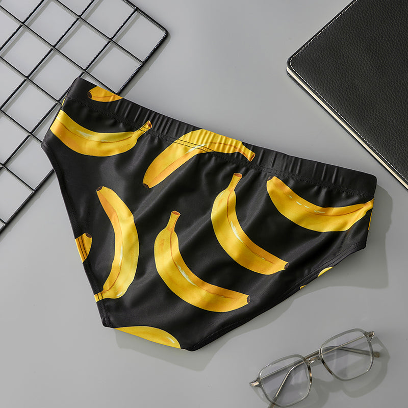 Men Low Waist Swim Briefs Quick Dry Racing Swimwear Beach Swimming Trunks