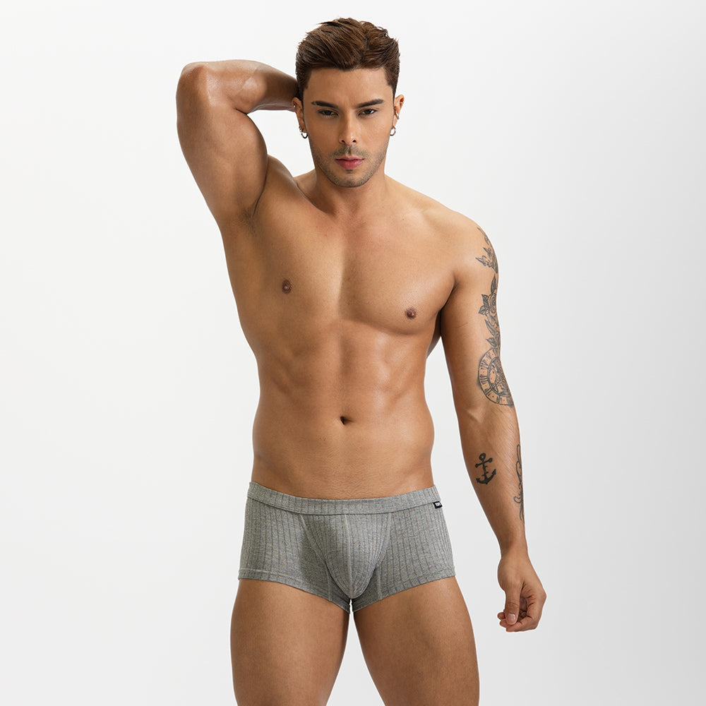 GTOPX Male Natural Feelings  U Convex Big Pack Boxer Briefs Striped Modal Underwear