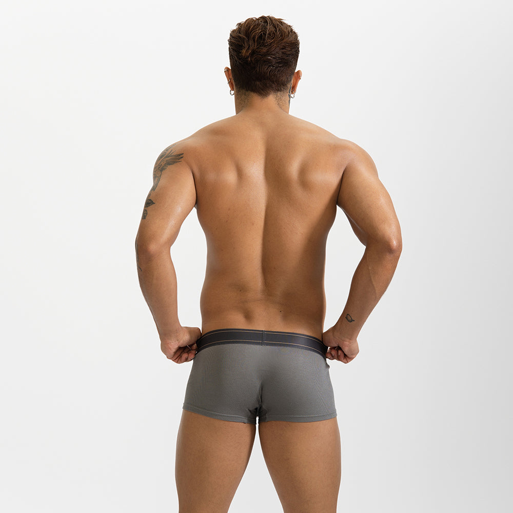 Gtopx Man Natural Feelings Single Layer U Convex Big Pack Boxer Briefs Striped Underwear