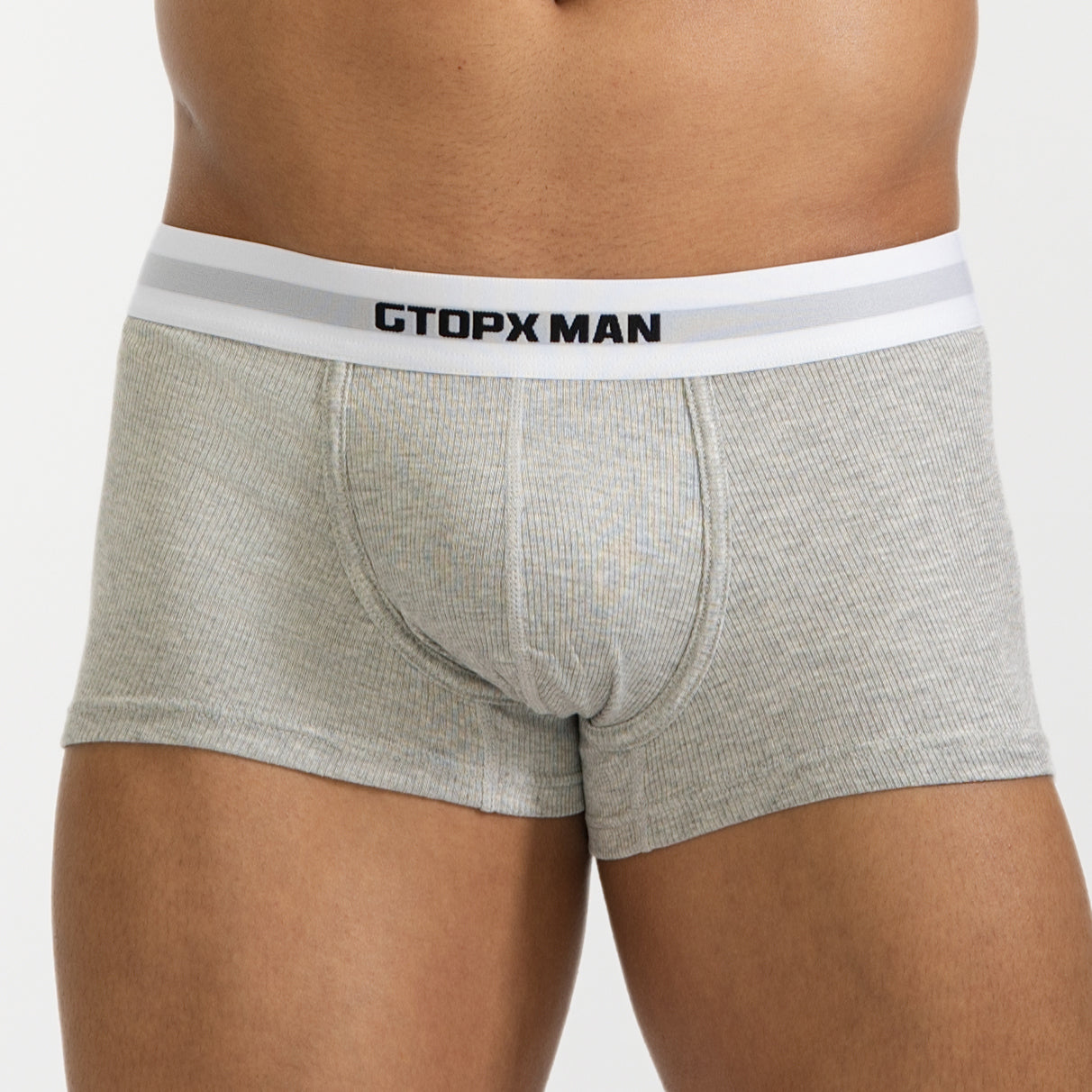 GTOPX MAN Low Waistline Natural Feelings U Convex Big Pack Boxer  Striped  Underwear