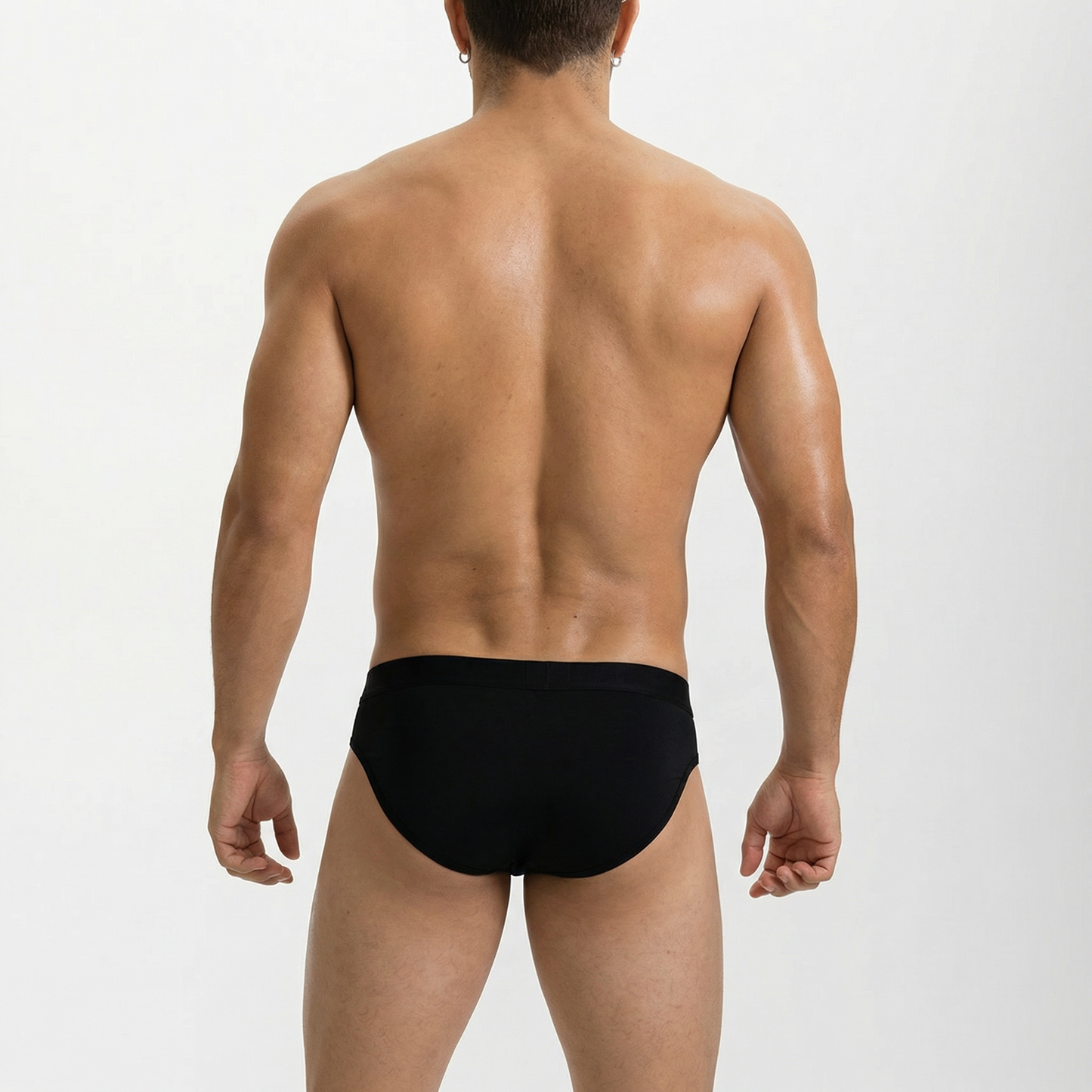 Men's Modal Briefs Ultra Soft Breathable Underwear with Elastic Waistband, Comfort Stretch brief Shorts for Men